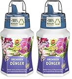 COMPO BIO Orchideendünger für Orchideen in Topf und Beet, 100% natürlich, Spezial-Flüssigdünger aus pflanzlichen Stoffen und natürlichen Rohstoffen, 250 ml (Packung mit 2)