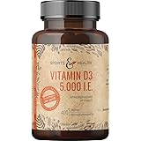 Vitamin D3 Tabletten - Vitamin D3 5000 IE - Vitamin D 400 Tabletten - Vitamin D hochdosiert - Vitamin D