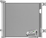 KIDIZ® Treppenschutzgitter Türschutzgitter ausziehbar 0-140CM | kindersicheres Treppengitter für Babys & Haustiere | Schutzgitter für Treppen & Türen Absperrgitter inkl. Bodenanker & Montagezubehör