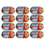 12er Pack RügenFisch Fischerfrühstück 12 x 200 g Fichbüchse Dosenfisch Makrelenfilet Fischdose