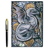 fengco 3D Fly Dragon Vintage Tagebuch+Stift Set,A5 Notizbuch...