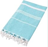 FEBE Strandtuch Badetuch Hellblau Baumwolle 180x90 cm...