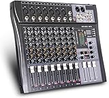 G-MARK MR-80S Professionelle mischpult dj 8 Kanal Stereo Sound Mischpult USB Bluetooth Aufnahme Computer wiedergabe Phantomspeisung USB Digital Audio Mixer Verstärker