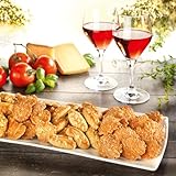 Herzhaftes und pikantes Käsegebäck in verschiedenen Geschmacksrichtungen: Gouda und Parmesan. Eine köstliche Knabberei zu Wein oder Bier. Insgesamt 400g