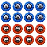 CS COSDDI Shuffleboard,Shuffleboard Pucks,Curling Mini Rollers Ersatzset mit 16 Rollen, Shuffleboard Table Game (8 Rot & 8 Blau)