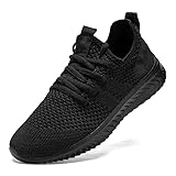 ZMBCYG Turnschuhe Damen Schuhe Sneaker Sportschuhe Laufschuhe Tennisschuhe Slip On Freizeitschuhe Schwarz Fitnessschuhe Damenschuhe Schwarz Walkingschuhe Mesh Atmungsaktiv Joggingschuhe 41