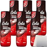 Gut & Günstig Cola Zero Getränkesirup 6er Pack (6x500ml Flasche) + usy Block