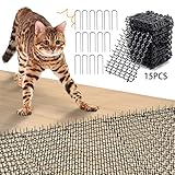 Dornengitter Gegen Katzen,15 Stücke Katzenabwehr Matte,Tier Barriere mit Spikes,Anti Katzen Matte,Katzengitter Garten,Dornengitter Tier-barriere,Katzenschreck Gitter,Dornengitter Katzenabwehr