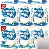 Gut&Günstig Kondensmilch 7,5% mit Schraubverschluss 6er Pack (6x340g Packung) + usy Block