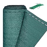 Relaxdays Zaunblende, Sichtschutz für Zaun & Balkongeländer, HDPE Gewebe, UV-stabilisiert, wetterfest, 1,5 x 6 m, grün