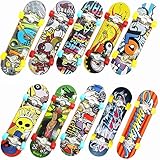 QINIFIFY Finger-Skateboards, 4 Pack Finger Spielzeug Mini Skateboard Fingerboard Finger Skate Boarding Skatepark Spielzeug für Kinder Ideal für Weihnachten Mitgebsel