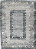 Oskui Carpets GABBEH ARES, Modern Teppich - Nomaden Design für Wohnzimmer, Esszimmer und Schlafzimmer -Vintage Look - Oeko-Tex Standard 100, Strapazierfähig (290 x 200 cm, Rechteckig)