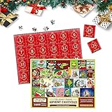 Jigsaw Adventskalender 2023 Weihnachten Grinch Puzzle, 1008 Teile Puzzle Adventskalender 24 Boxen Weihnachten Thema Grinch Puzzle Dekoration Weihnachten Countdown Urlaub Puzzles Geschenk für Xmas