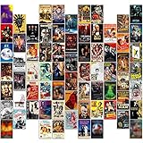 70-teiliges Vintage-Klassiker-Film-Wandcollage-Set, Retro-Klassiker-Film-Filmposter, Home Man Cave, Kino, Teenagerzimmer, Wanddekoration, 10 x 15 cm