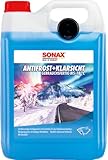 SONAX AntiFrost+KlarSicht Citrus Gebrauchsfertig bis -18°C (5 Liter) schneller, schlierenfreier und effektiver Scheibenreiniger für den Winter | Art-Nr. 01345000