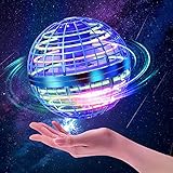 Hover Fliegender Ball,Magic Spinner Ball RGB Licht Hover Ball Mini Drohne Für Kinder Spielzeug, Flying Orb Hoverball Nova Geschenke Für Jungen Mädchen Indoor Outdoor Pro (Blua)