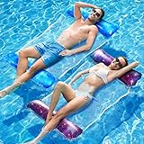 Dusor Luftmatratze Pool Zubehör 2Stück, XL Wasser Hängematte, Aufblasbare Spielzeug Wasserhängematte 4 In 1, Erwachsene, Wasserspielzeug für Erwachsene und Kinder