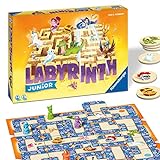 Ravensburger Kinderspiel 20847 - Junior Labyrinth - Familienklassiker für die Kleinen, Spiel für Kinder ab 4 Jahren - Gesellschaftspiel geeignet für 2-4 Spieler, Junior-Ausgabe