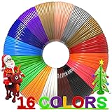 dikale 3D Druck Stift PLA Filament 1.75mm 16 Farben, jede Farbe 6 Meter, insgesamt 96 Meter