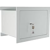 Burg-Wächter Wandtresor, Doppelbartschloss, City-Line, Sicherheitsstufe B, Feuerschutz DIN 4102-A1, CW 5 350 S, Hellgrau, 24,5 l, 18 kg