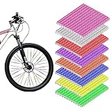 ZIOYA 96 Stück Speichenreflektoren Set 8 Farben Speichenabdeckung für Fahrrad Reflektierende Speichenreflektor Fahrrad Rad Reflektoren Sichtbarkeit Fahrrad Reflektor für Fahrrad Dirt Bike Motorrad