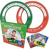 Activ Life Best Kids Flugringe - Top Strandspielzeug und Geburtstagsgeschenke und Geschenke für Jungen ab 3 Jahren - Ultimativer Urlaub im Freien, Schulspielplatz, Park, Poolspaß Grün/Orange