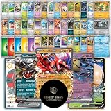 50 Pokemon Karten + seltene GX EX oder V Karte Starter Pack mit Trainern & Energie - deutsche Sammelkarten Kartenpack im BB-Toy-Trades Versandschutz