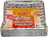 Favorit ALU-GRILL-PFANNEN 20ER SET - Silber, 1 Liter,...
