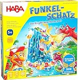 Haba Funkelschatz Brettspiel, Kinderspiel des Jahres 2018, Mitbringspiel für 2-4 Spieler ab 5 Jahren