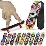 XINGGANG Finger Skateboard - 12 stylische Fingerskateboards, Spielzeug Finger Skateboard für Party I Fingerboard Spiele für Jungen und Mädchen I Board Mitgebsel für Teenager I Give Aways Kinder