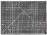 Elan Schneidematte A0 Schwarz und Taupe, 5-lagige Schneidematte Selbstheilend, Bastelunterlage Schnittfest, Bastelmatte, Schreibtischunterlage und Schneidematte 120 x 90 Schneideunterlage A0 zum Nähen