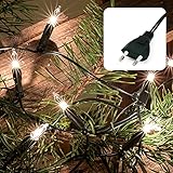 Hellum Lichterkette innen, Weihnachtslichter, 20 warme, helle Lampen, beleuchtete Länge 2,85m, Kabelfarbe grün, 832013