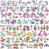 FUHOMI 200+ Glitzer Tattoo Set Kinder Jungen, Mädchen Kindertattoos Temporäre , Glitzertattoos Kindergeburtstag Mitgebsel