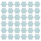 Glitzer-Schneeflocken-Silber-Kunststoff-Weihnachts-Deko-Ornamente, 36 Stück TSf425