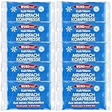 Wundmed wiederverwendbare Kalt-/Warmkompressen, 10 Stück, 8,5 x 13 cm, Thermische Kompress, Thermokompressen, Thermal Compress, Weiß, Modern, Packung