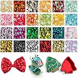 36000pcs 24 Farben 5mm Pailletten Basteln BOZILY Bunt Pailletten mit Box Lose Craft Pailletten Glitzernde Regenbogen Pailletten Cup Pailletten Rainbow Tasse Pailletten für DIY Kunsthandwerk