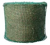 Kerbl Heunetz für Rundballen (Maschenweite 4,5 x 4,5 cm, ø 150 cm/Höhe 150 cm, Farbe grün, engmaschiges Futternetz, für Pferde, Verlängerung der Fresszeiten) 321603