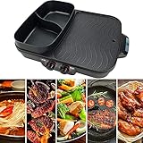 EksMa Barbecue-Grill, Multifunktionsgrill, rauchfreier Tisch-Elektrogrill für den Innenbereich, koreanischer Grill, Antihaft-Grillplatte, 1500 W