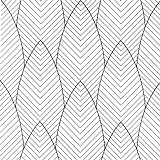 JOLIHOME Geometrische Muster Tapete Schwarz und Weiß Moderne Minimalistische Wasserdichte Selbstklebende Tapeten für Küchen Badezimmer Wohnzimmer Schlafzimmer Möbelaufkleber 44,5x500cm