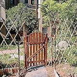 Torbogen,Metall Rosenbogen Rankhilfe Kletterpflanzen Rosen Rankbogen Rankgitter,Für Garten Rasen Hinterhof,Breite 120–350cm,Einfache Montage, mit Sockel,W140*H230cm