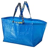 Ikea – 15 x Frakta blaue große Taschen – ideal für Einkaufen, Wäsche und Aufbewahrung