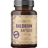 Baldrian - 180 Kapseln - 500mg hochdosiertes Baldrian pro Kapsel - vegane Kapseln