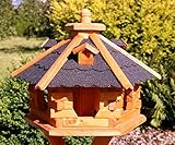 holzdekoladen Vogelhaus mit Bitumenschindeln Typ 4 (schwarz)