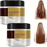 Collagen Haarmaske, Haarbehandlungsmaske, Anti Frizz Haarserum, Haar Maske, Revitalisieren Sie Trockenes, Geschädigtes Haar Und Stärken Sie Die Haarwurzeln, Deep Repair Conditioning (2 Pcs)