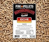 Hartholz Pellets 6 mm PINI 15Kg zum Heizen Grillen Räuchern Smoken