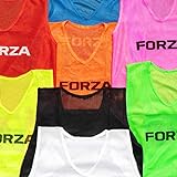 FORZA Training Leibchen (10er-Set) – Multifarbige Trainingswesten Größen | Fussball Leibchen Kinder & Leibchen Erwachsene | Fussballtraining Zubehör (Grün, Kinder)