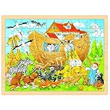 Goki 57535 Einlegepuzzle Einzug in die Arche Noah