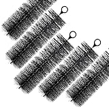 Dachrinnen-Laubschutzbürsten für Standard-Dachrinnen, verhindert Verstopfungen und hält Wasser fließend, werkzeuglose Installation, 5 Stück, 38,1 cm, 1,8 m insgesamt