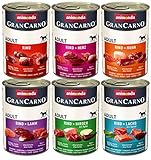 animonda Gran Carno adult Hundefutter, Nassfutter für erwachsene Hunde, Herzhafte Variation, 6 x 400 g , (6er Pack)