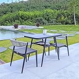 3-teiliges Rattan-Möbel-Set, für den Außenbereich, Korbgeflecht, Gesprächstisch, Stühle, Terrasse, Bistro-Set mit 2 Sesseln und Couchtisch, für Garten, Balkon, Hof, Pool